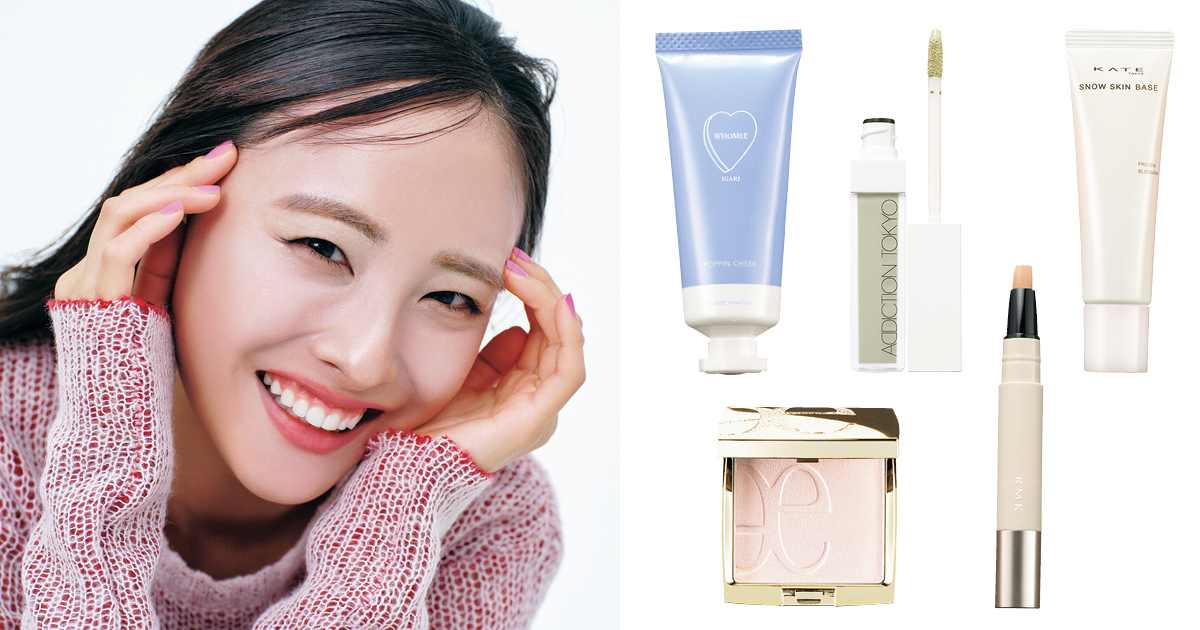 【イガリシノブの小顔メイク】ファンデ不使用！下地の色とツヤでメリハリを仕込む方法は？