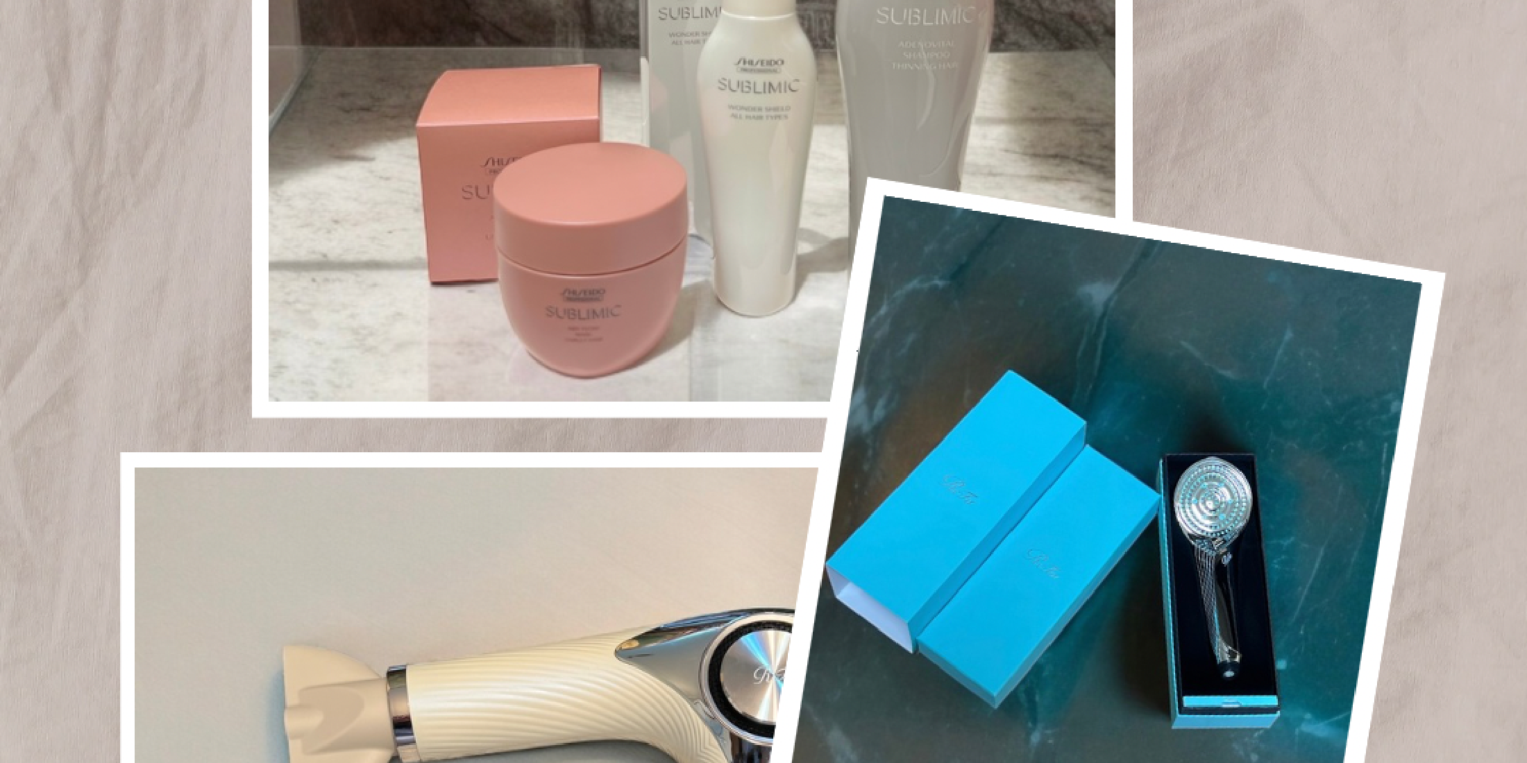 これを使えば美髪になる！？ヘアケア商品３選紹介：SHISEIDO SUBLIMIC:ReFaシャワーヘッド/ドライヤー