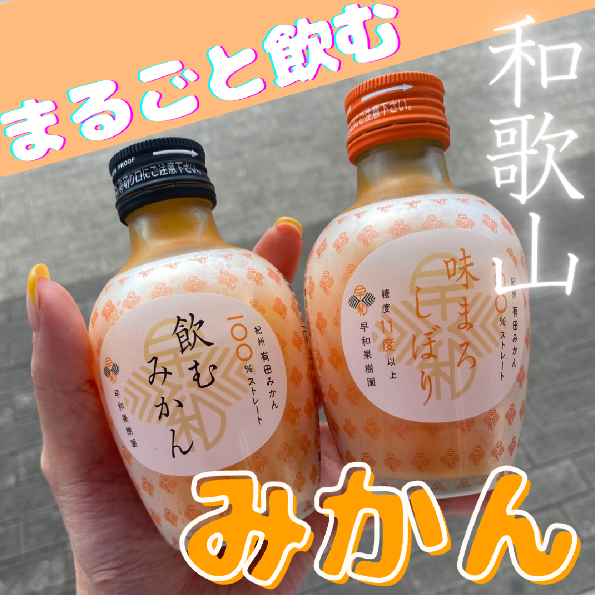 【和歌山】果汁100％！みかんをまるごと楽しむ『飲むみかん』が美味しい！