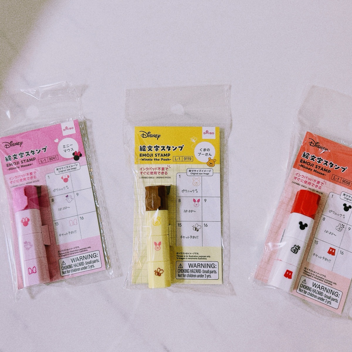 【DAISO×ディズニー】小さくて使いやすい！DAISOのスタンプが優秀すぎる