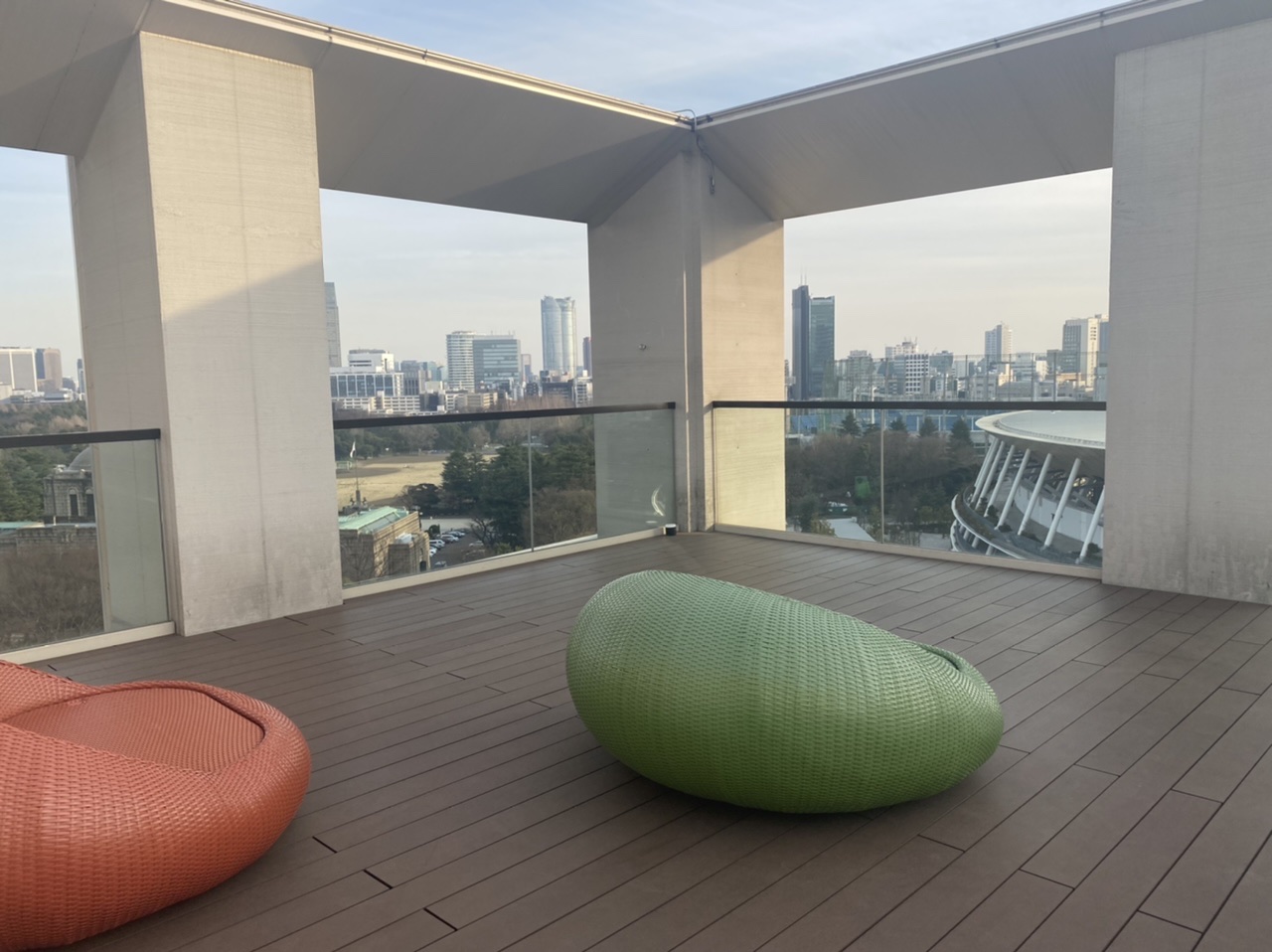 屋上テラス席にある特別席