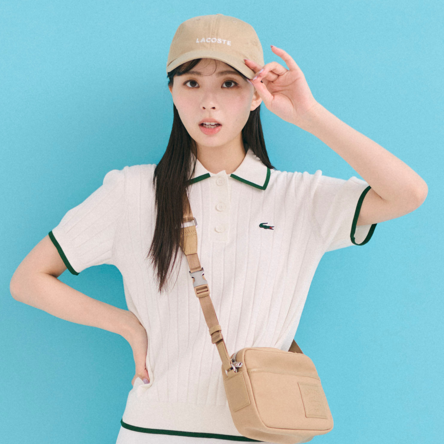 【ゴルフウェア】『ラコステ』のクラシックなウェアで白系ワントーンコーデに挑戦