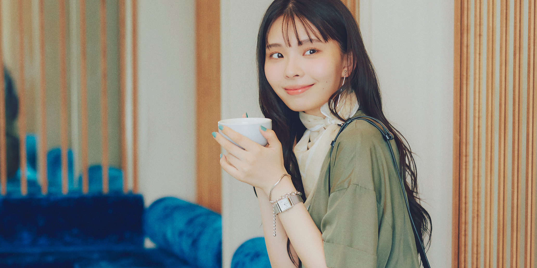 【今日のコーデ】洒落感たっぷりセットアップは朝の時短にも有効！＜川口ゆりな＞