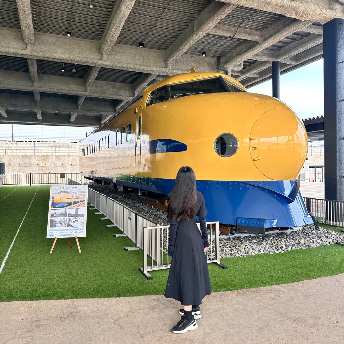 【石川県 白山市】トレインパーク白山に ドクターイエローがやってきた😮✨