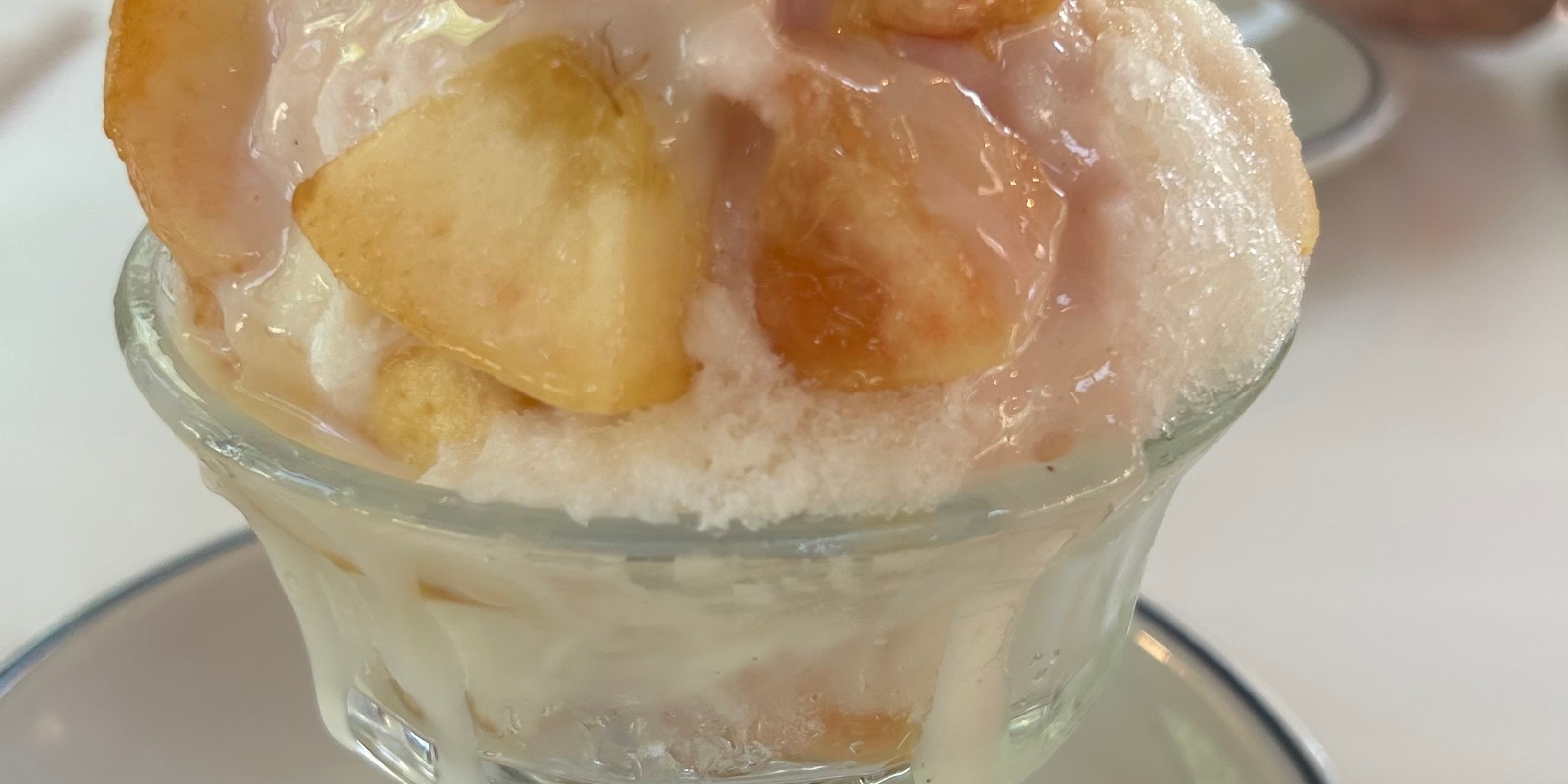 【熊本】桃のかき氷が美味しすぎた♡