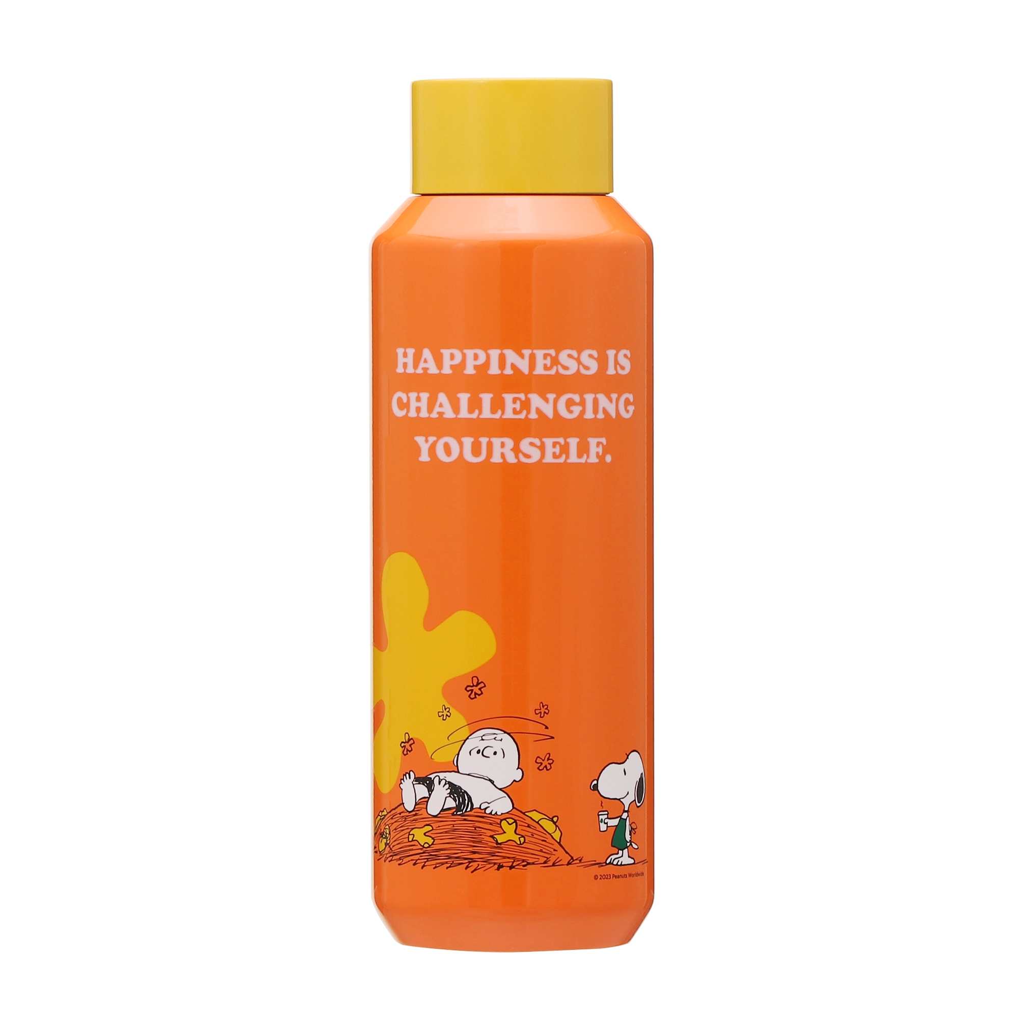 ステンレスボトルオレンジPEANUTS Charlie Brown 473mlデザイン