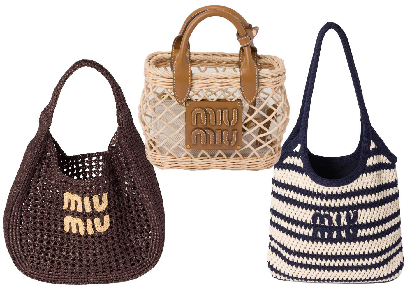 『ミュウミュウ』夏バッグ3選！コーデをとびきりおしゃれに仕上げる、かごバッグ