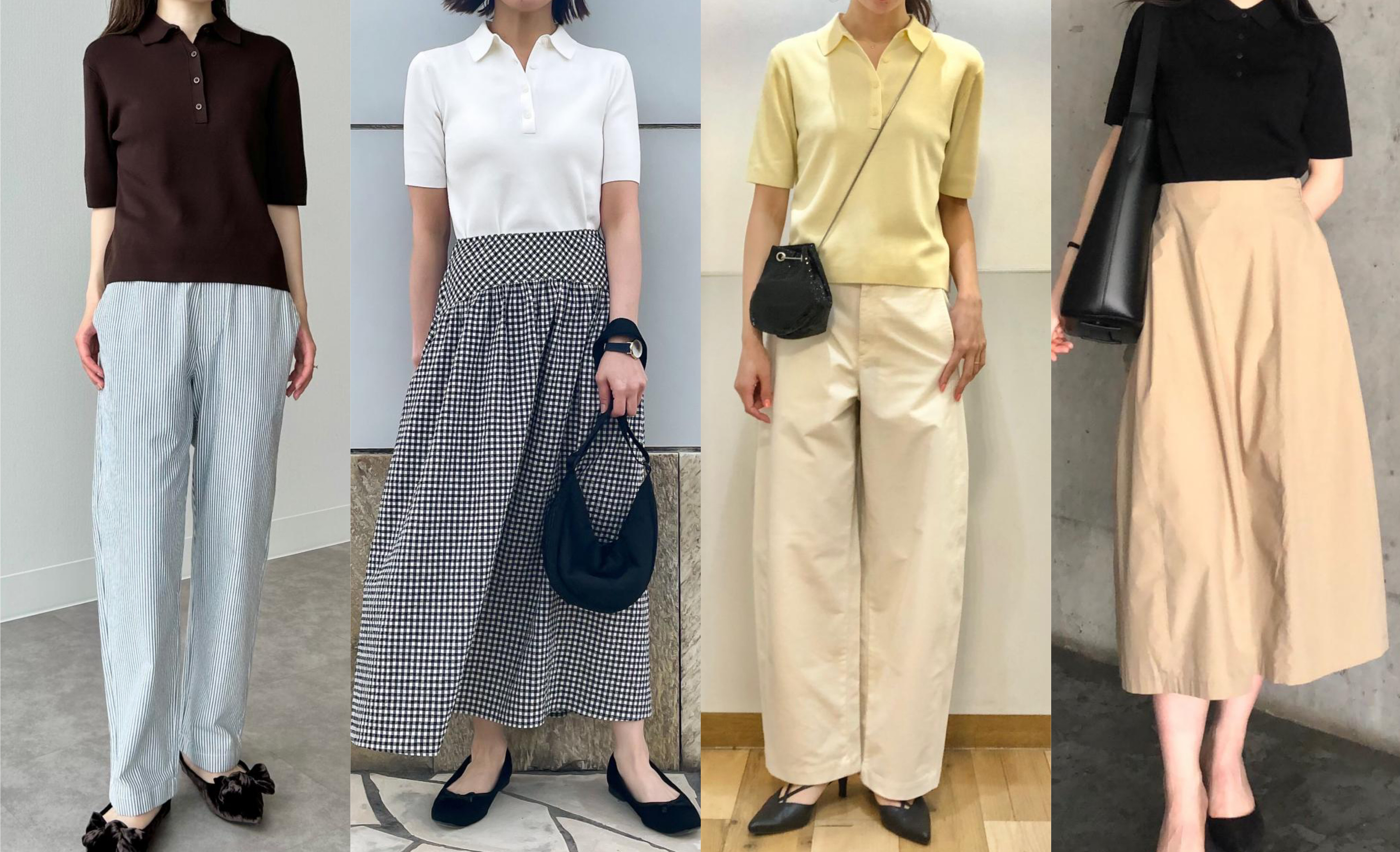 【ユニクロおすすめポロセーターコーデ6選】オンオフ使えてトレンド感も抜群