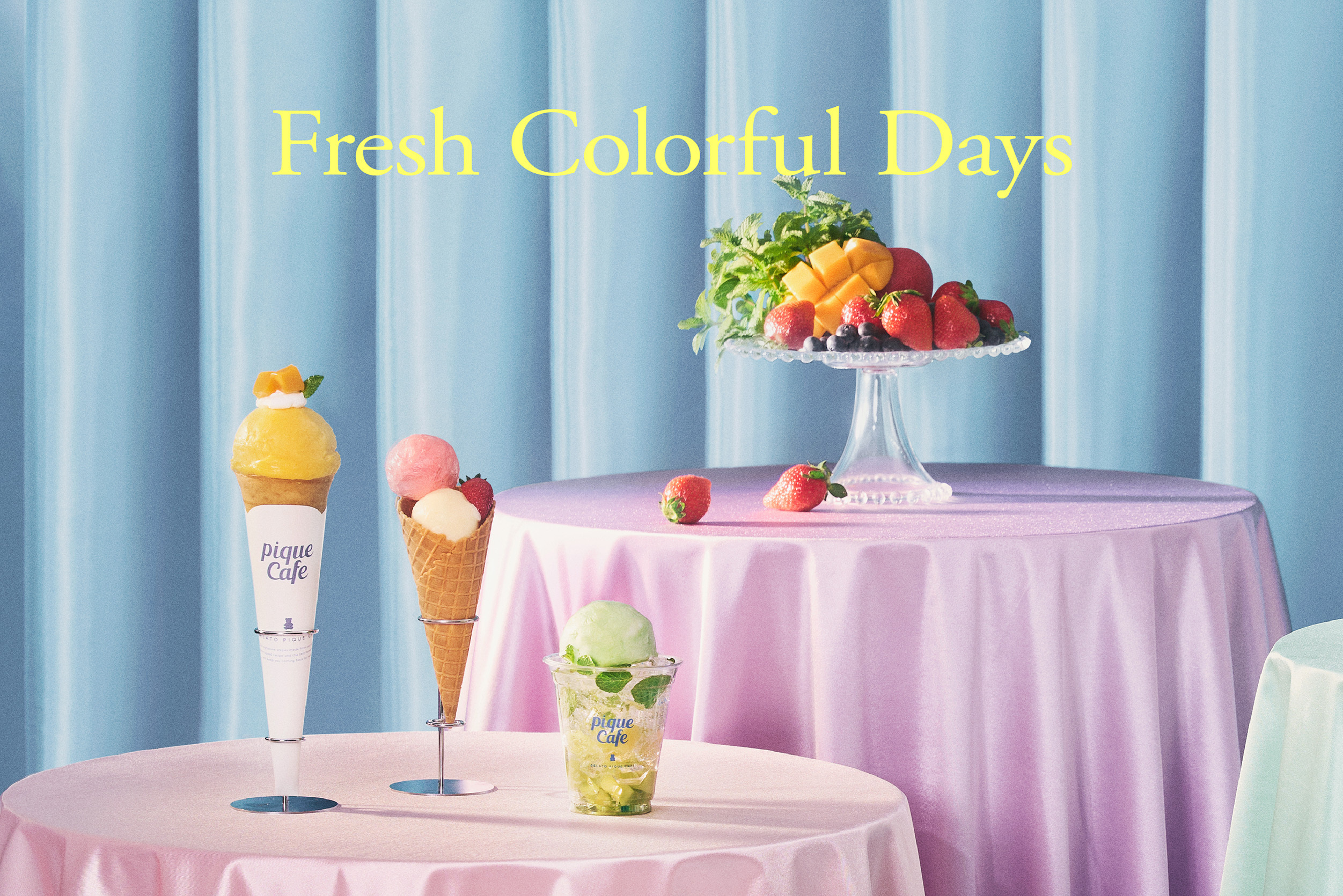 果実のカラフルな色にキュン！『ジェラート ピケ カフェ』から期間限定ジェラートやクレープが発売中