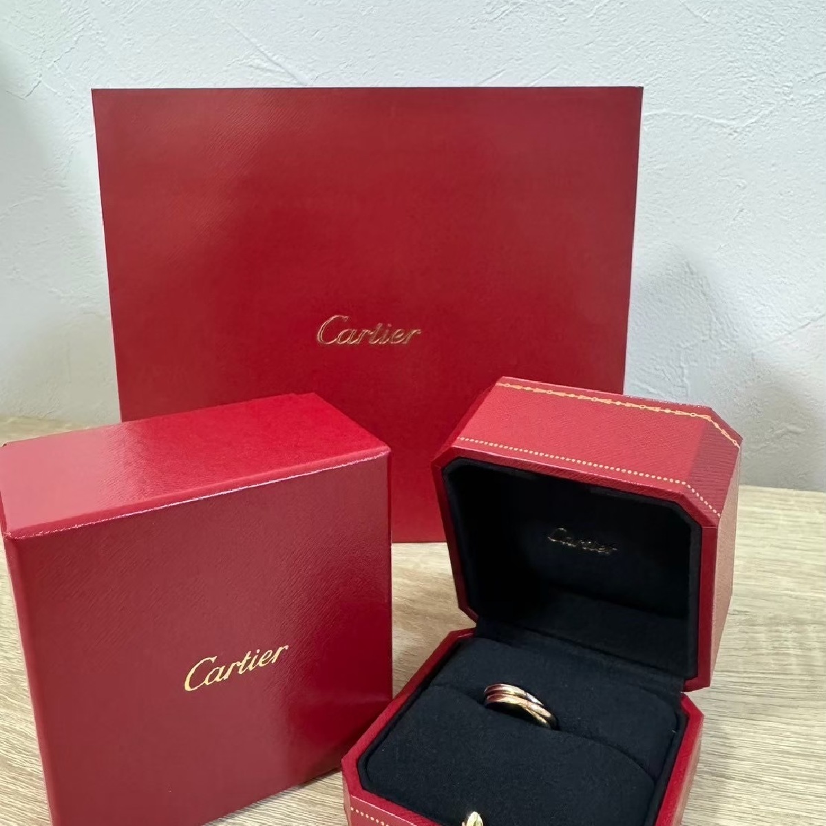 【カルティエ】ボーナスで買ったご褒美リング「Cartier」トリニティリング