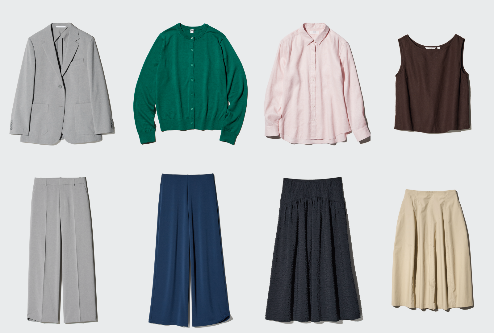 【ユニクロ】UVカットカーデ、快適パンツで紫外線＆冷房対策！ 夏のお仕事服8選