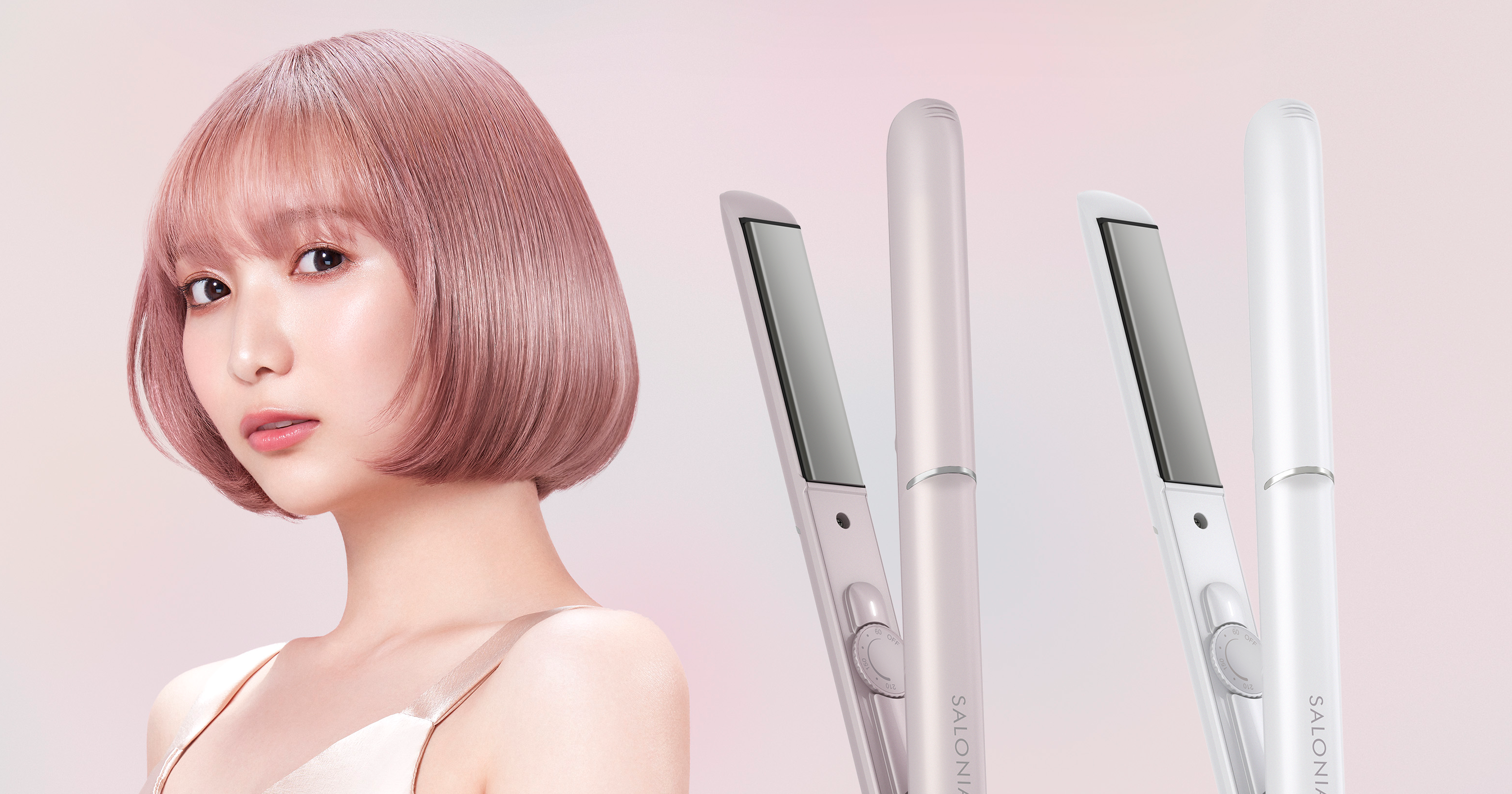 ハワイ限定柄》【花柄が可愛いヘアアイロン】 【公式通販】