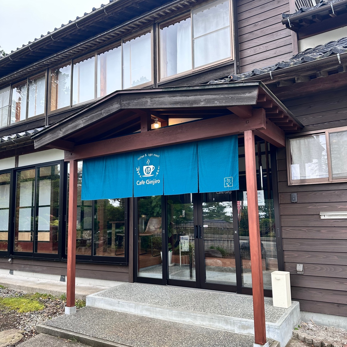 【石川県輪島市】朝7時からopen！自家製プリンが濃厚な古民家カフェ☕　Cafe Ginjiro（銀次郎）　朝だとパン＆サラダが付いてくる？！