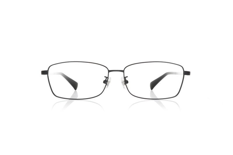 JINSのスクエアフレームのメガネの製品画像