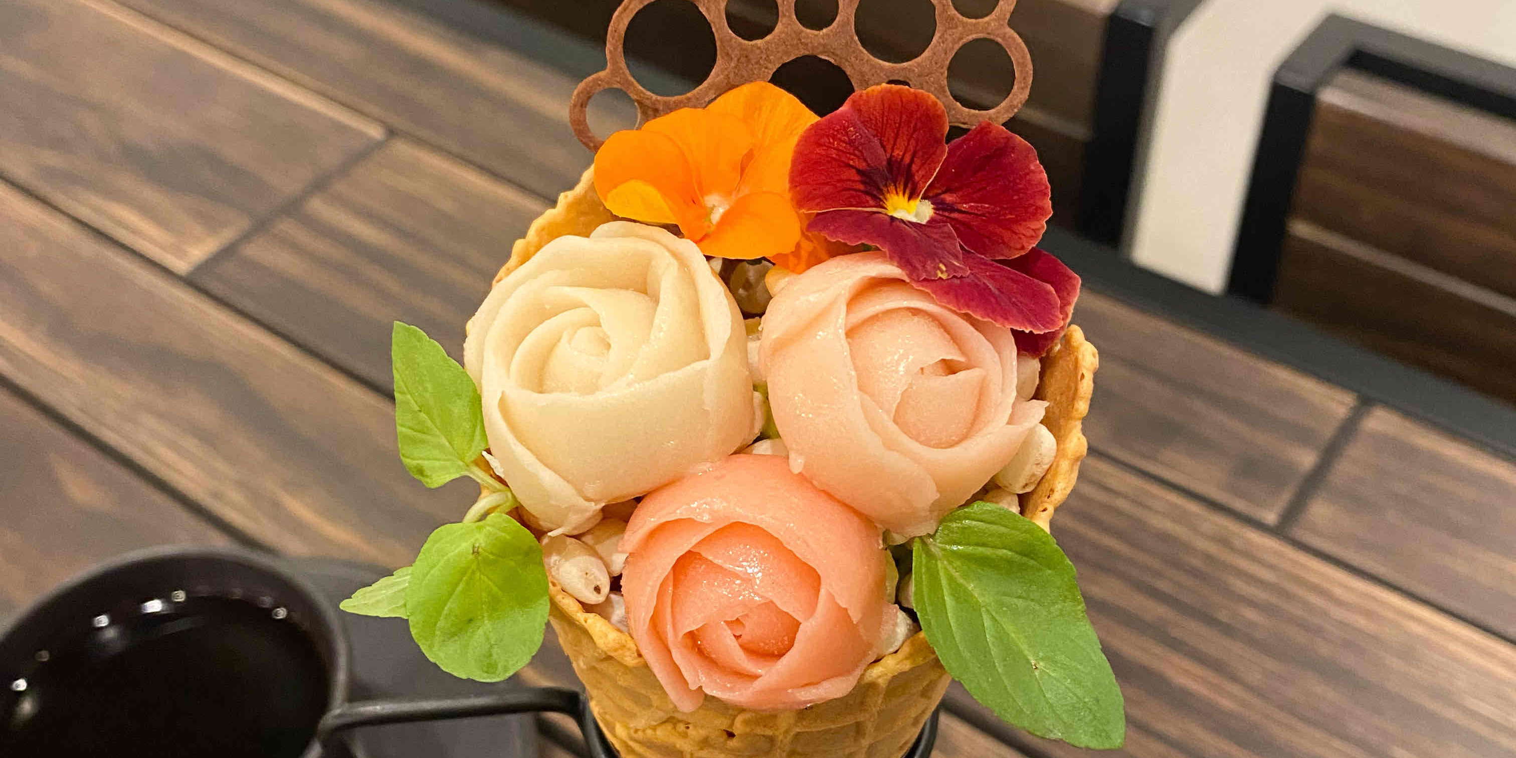 【富山県射水市】花束のような“ブーケソフト”はぜひ注文して！癒しのカフェ《Cafe de Repos （かふぇ ど るぽ）》
