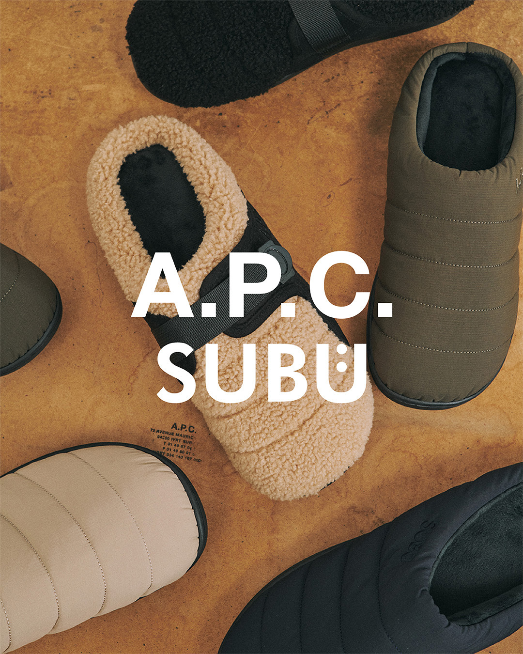 『A.P.C.』が『スブ』とコラボ！ 暖かくておしゃれな冬サンダルの本命