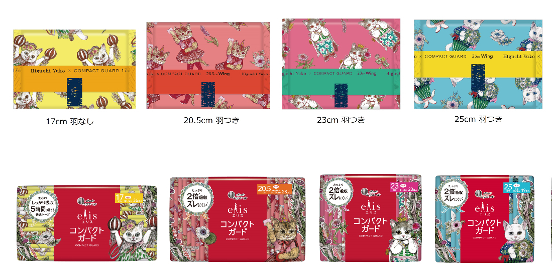 「エリス×ヒグチユウコ　コラボデザイン」の生理用ナプキンがかわいすぎる！