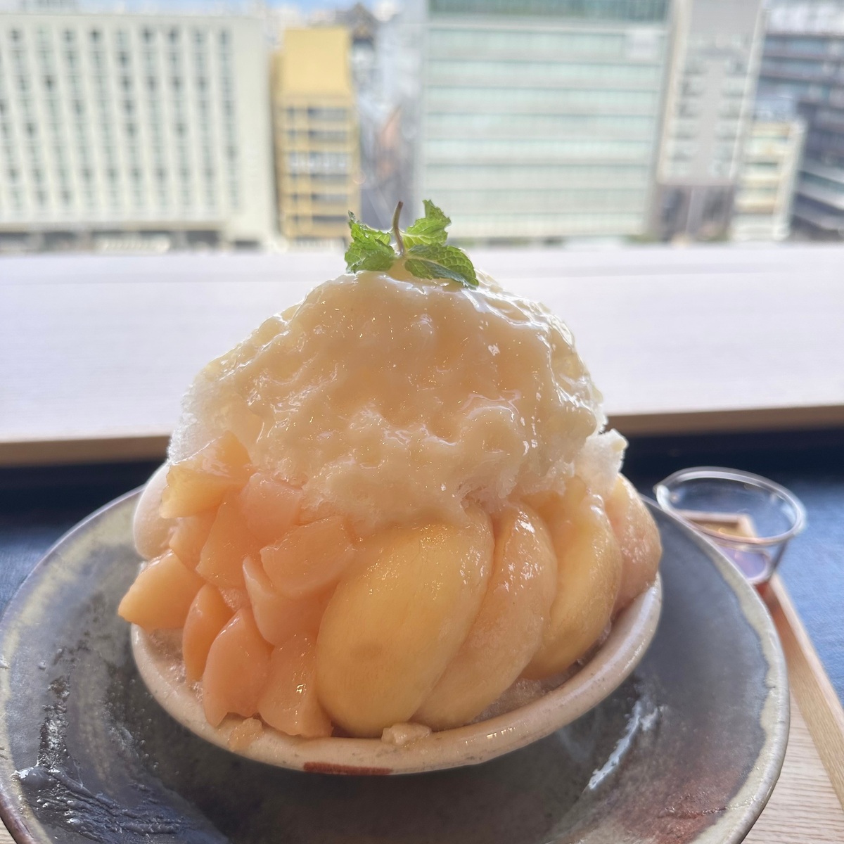 【京都駅直結 JR京都伊勢丹】穂のあかりの桃かき氷が始まったので食べに行って来た❤︎