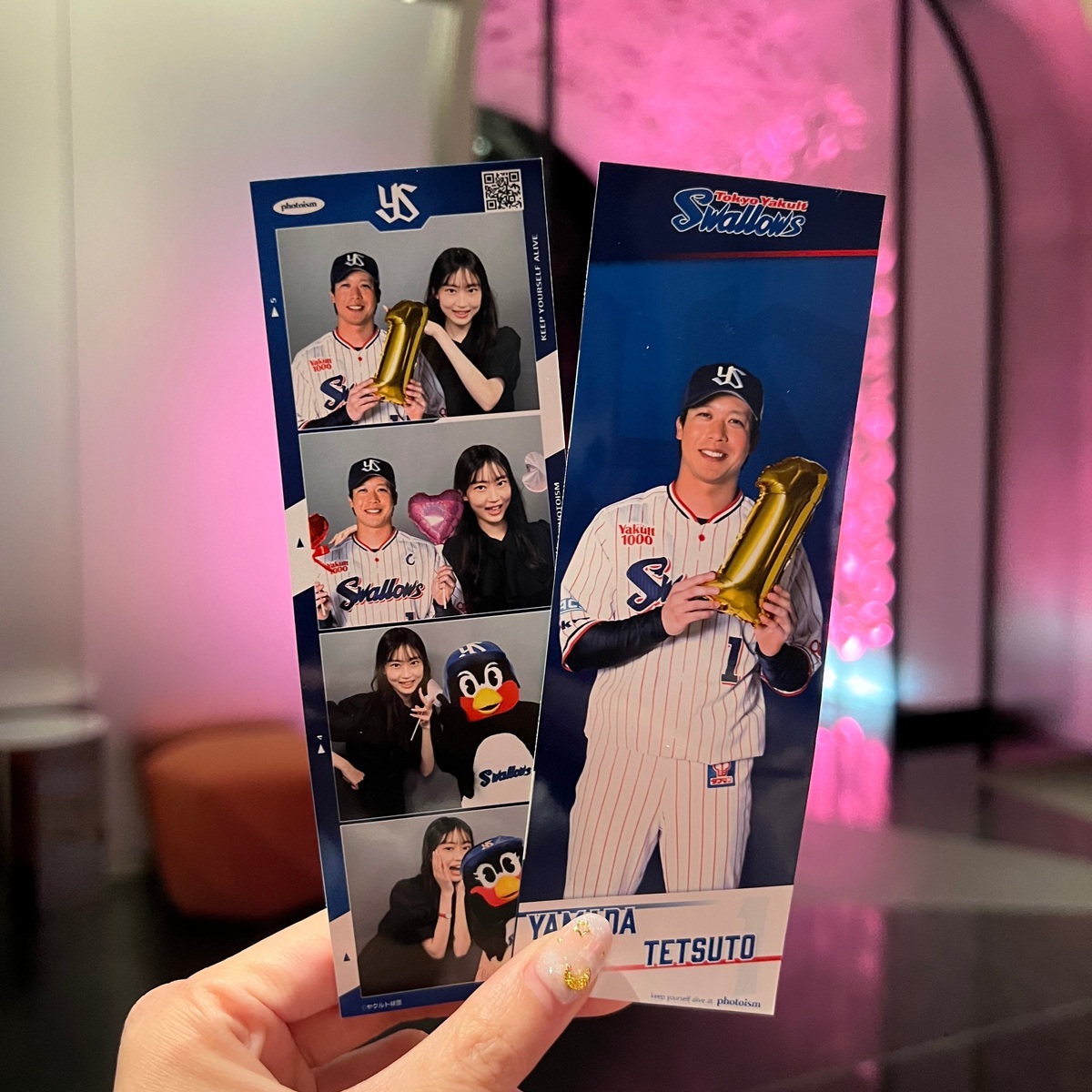 プロ野球選手とプリクラが撮れる⁉️photoismでしか撮れない限定コラボが激アツ🐧💚