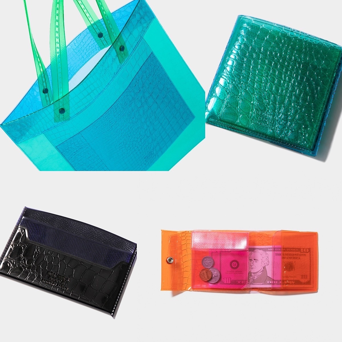 『ビューティフルピープル』透け感素材の財布、バッグで初夏へスイッチ！