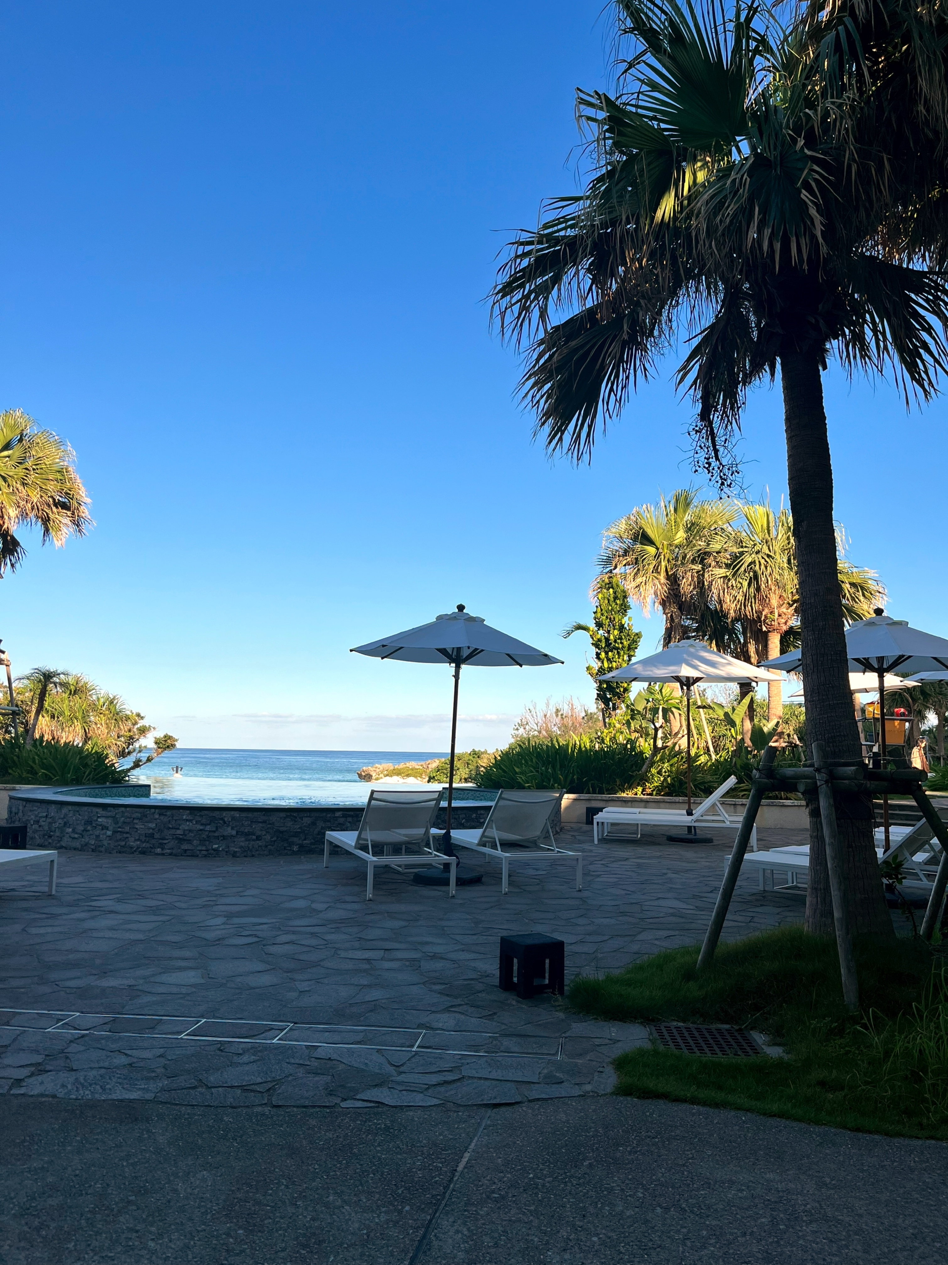 クリックでトリミング テラス席からの景色