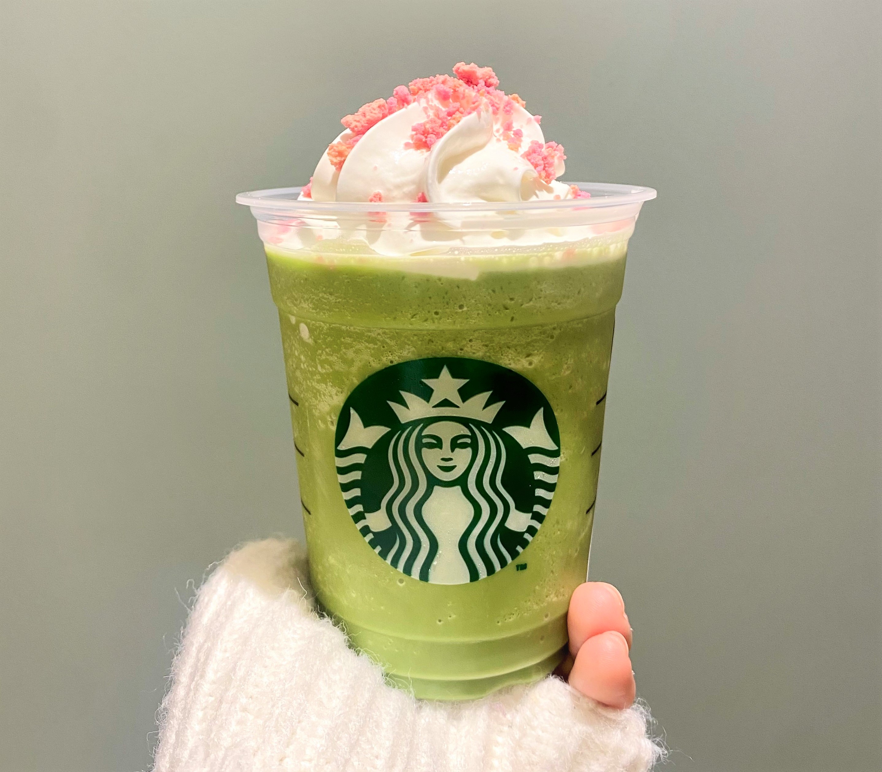 スターバックスのSAKURAシーズン2023の第2弾。「さくら 咲くサク 抹茶 フラペチーノ」