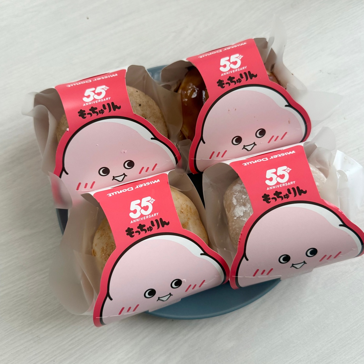 【ミスド】大バズり中！まだまだ人気の“もっちゅりん”全種類食べ比べレポ