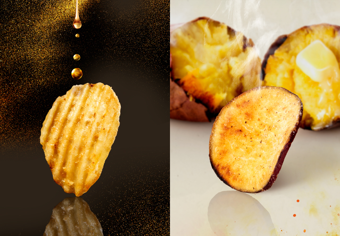 「炙りおさつチップス」各種／『じゃがボルダ』（グランスタ東京内）