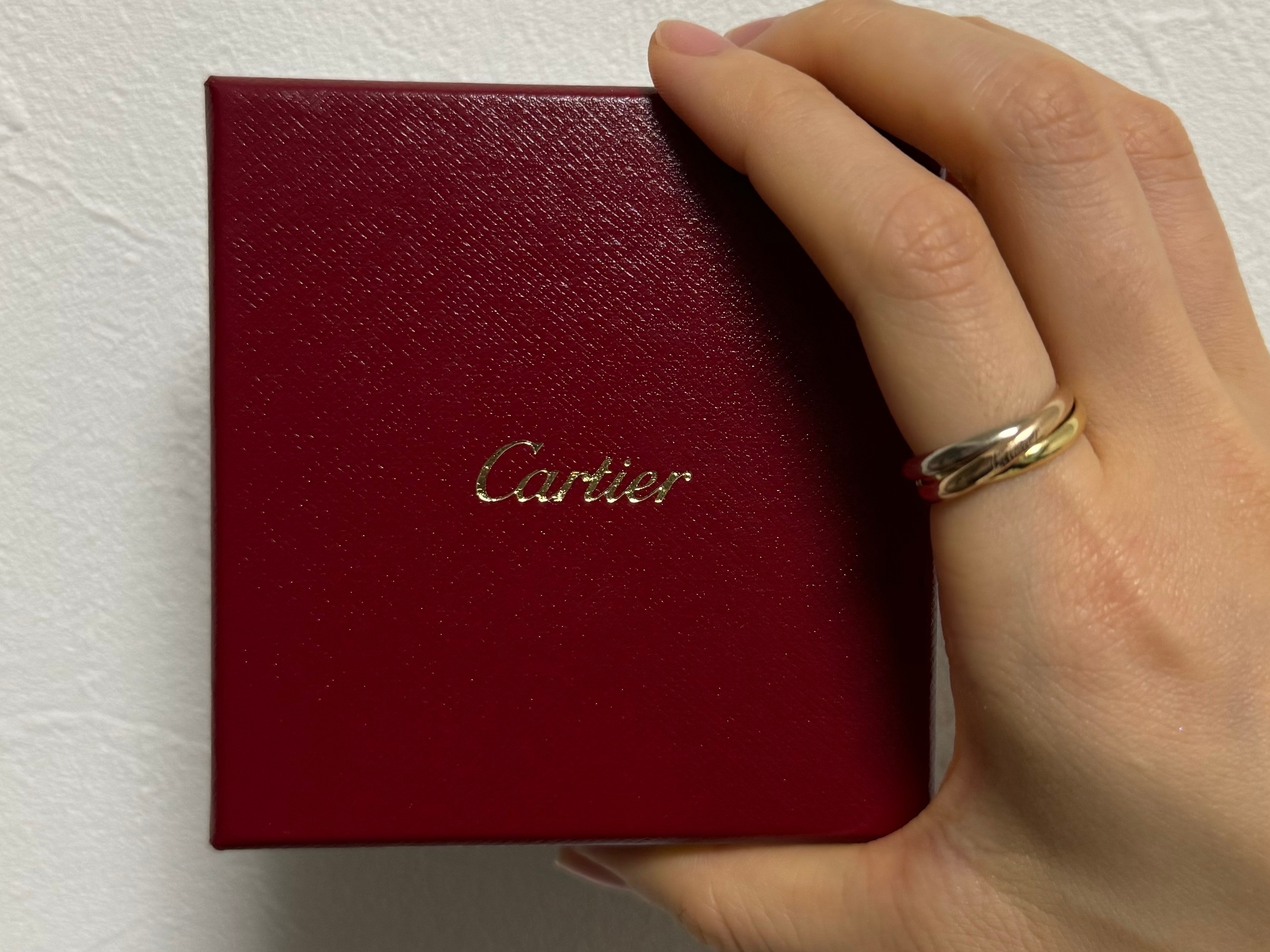 【カルティエ】ボーナスで買ったご褒美リング「Cartier」トリニティリング