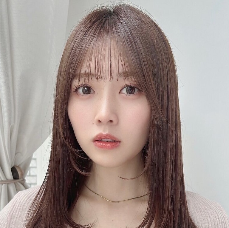 【伸ばしかけ前髪アレンジ】目力も小顔も叶える、ぱつっとシースルーバングで印象アップ