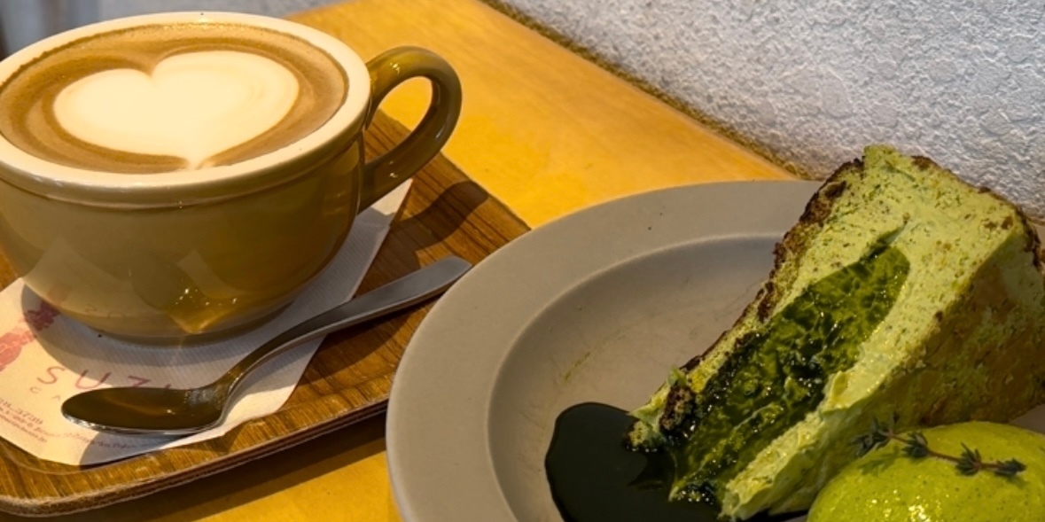 【東京・銀座】濃厚抹茶！人気の抹茶バスクチーズケーキは『SUZUCAFE -ginza-』で！