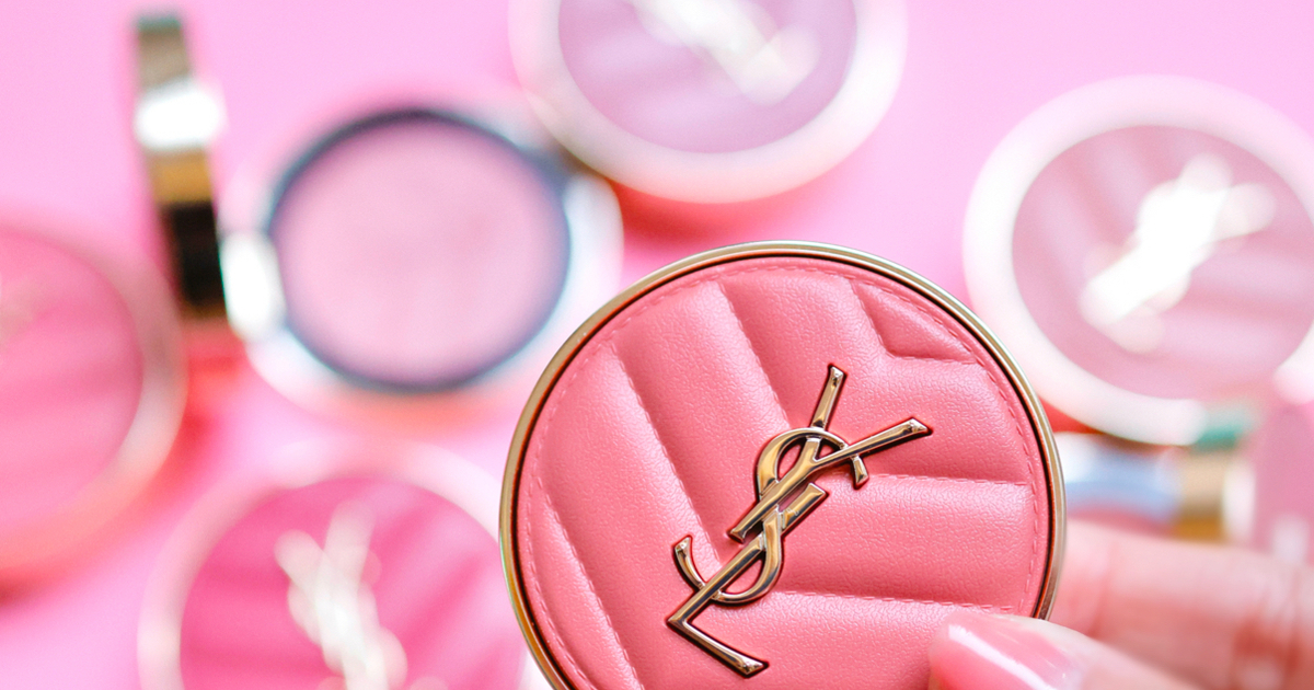 YSL ピンク チーク ゴールドパッケージ YSL」の人気アイテムがピンクマーブルのパッケージに アイ
