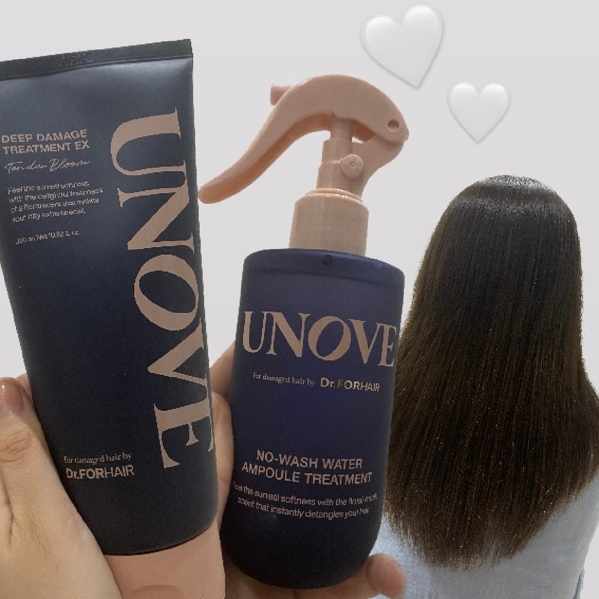 【韓国コスメ】髪のパサつきにはUNOVEのトリートメント💇‍♀️Qoo10メガ割で購入可！