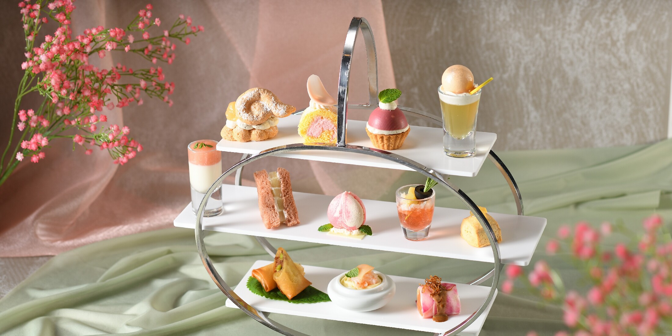 【東京銀座】「THE GRAND GINZA」で桃づくしのアフタヌーンティーが期間限定で登場