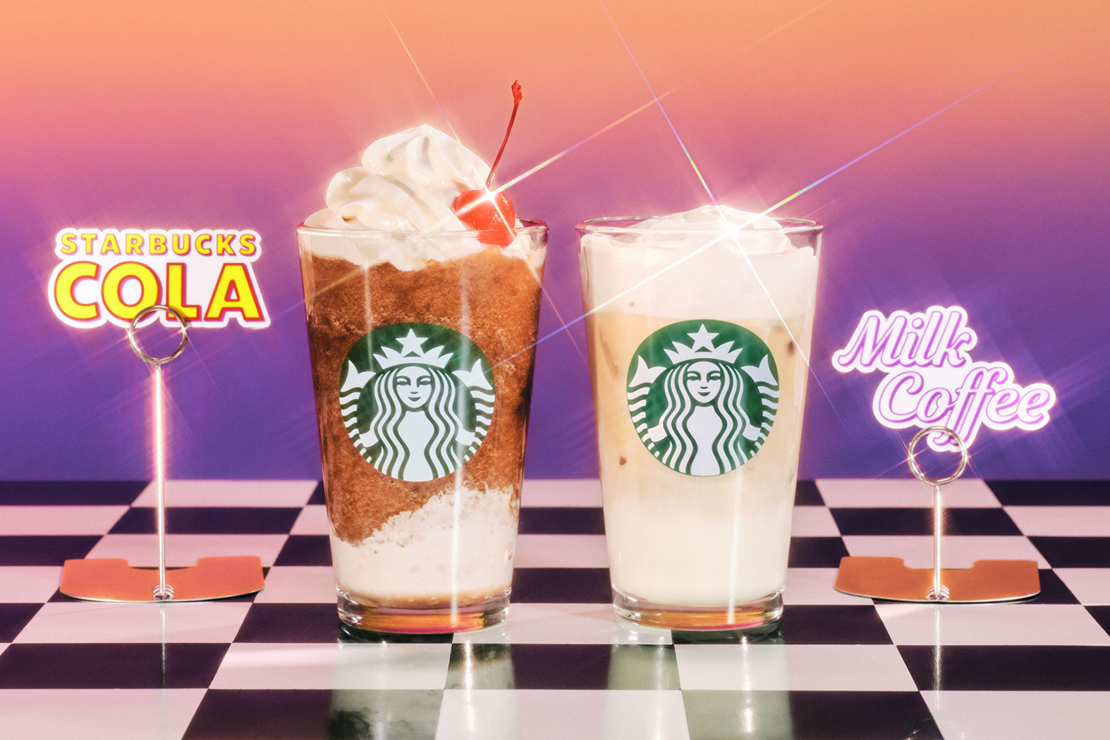 「コーラ フラペチーノ」「クリーミー & スイート ミルクコーヒー」