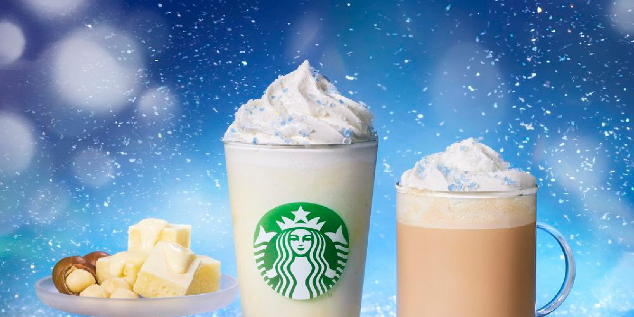 【スタバ 新作】#初雪フラペチーノ(R) こと「マカダミア ホワイトスノー チョコレート フラペチーノ(R)」が11／1より新登場！